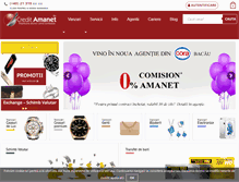 Tablet Screenshot of creditamanet.ro